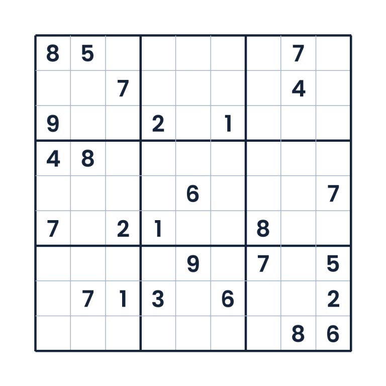 9x9-Profi-Sudoku für Erwachsene mit Zahlenlogik