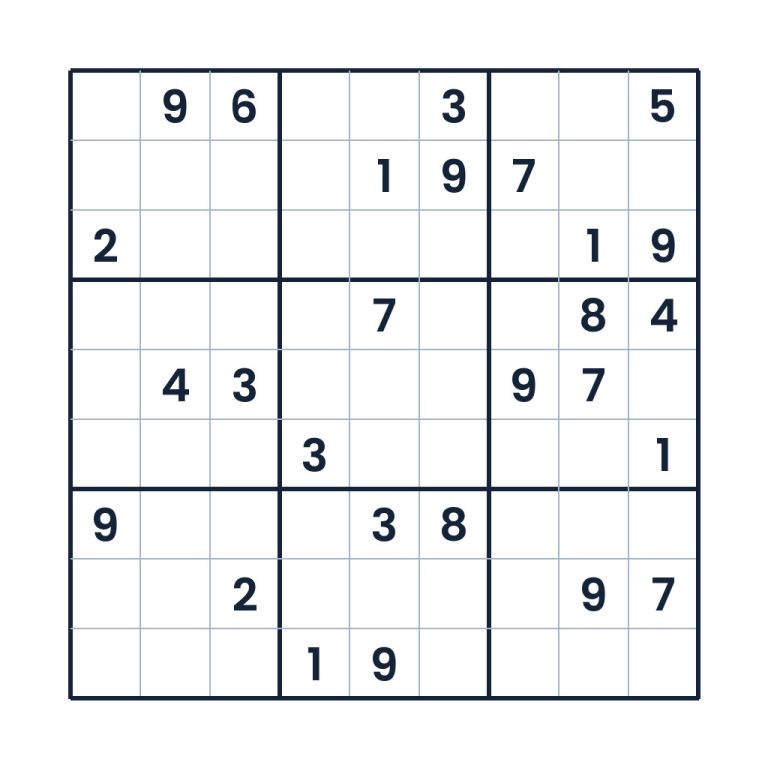 Anspruchsvolles 9x9-Sudoku für Profis ab 12 Jahren